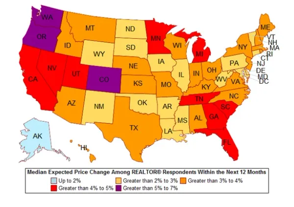 Will Harrisonburg and Rockingham's Median Sales Price increase by 3%-4% in 2016?